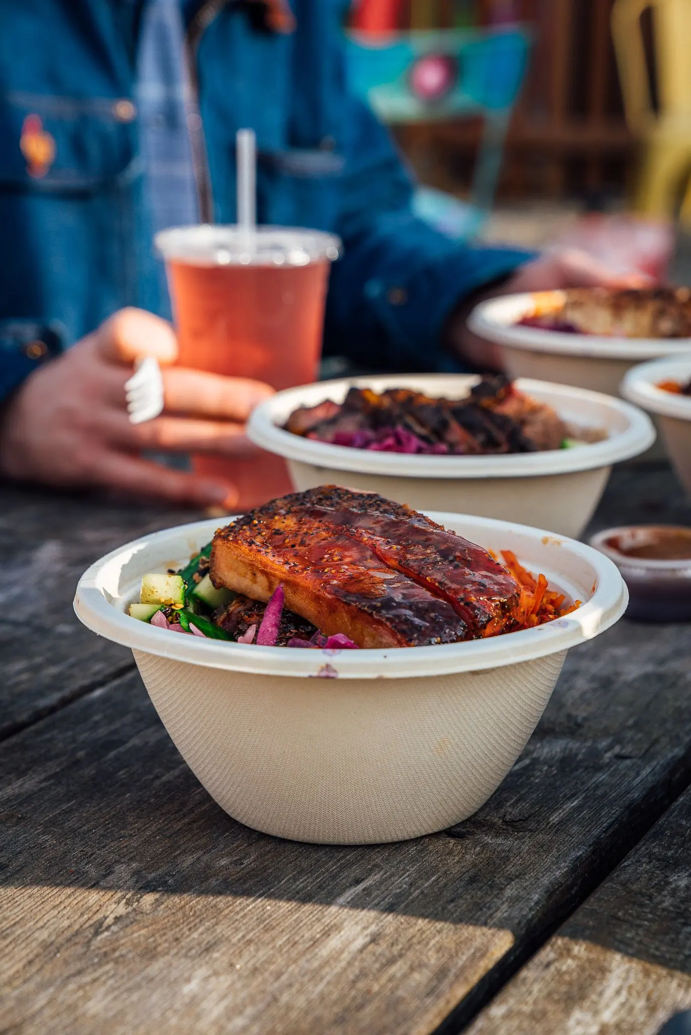 A spare rib rice bowl